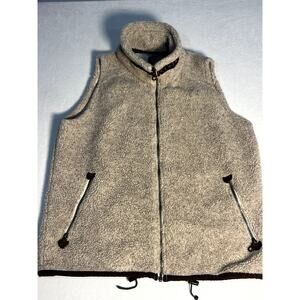 ALF by Kuhl Vintage Vest Womens Fleece Axtec Trim Full Zip Size Medium